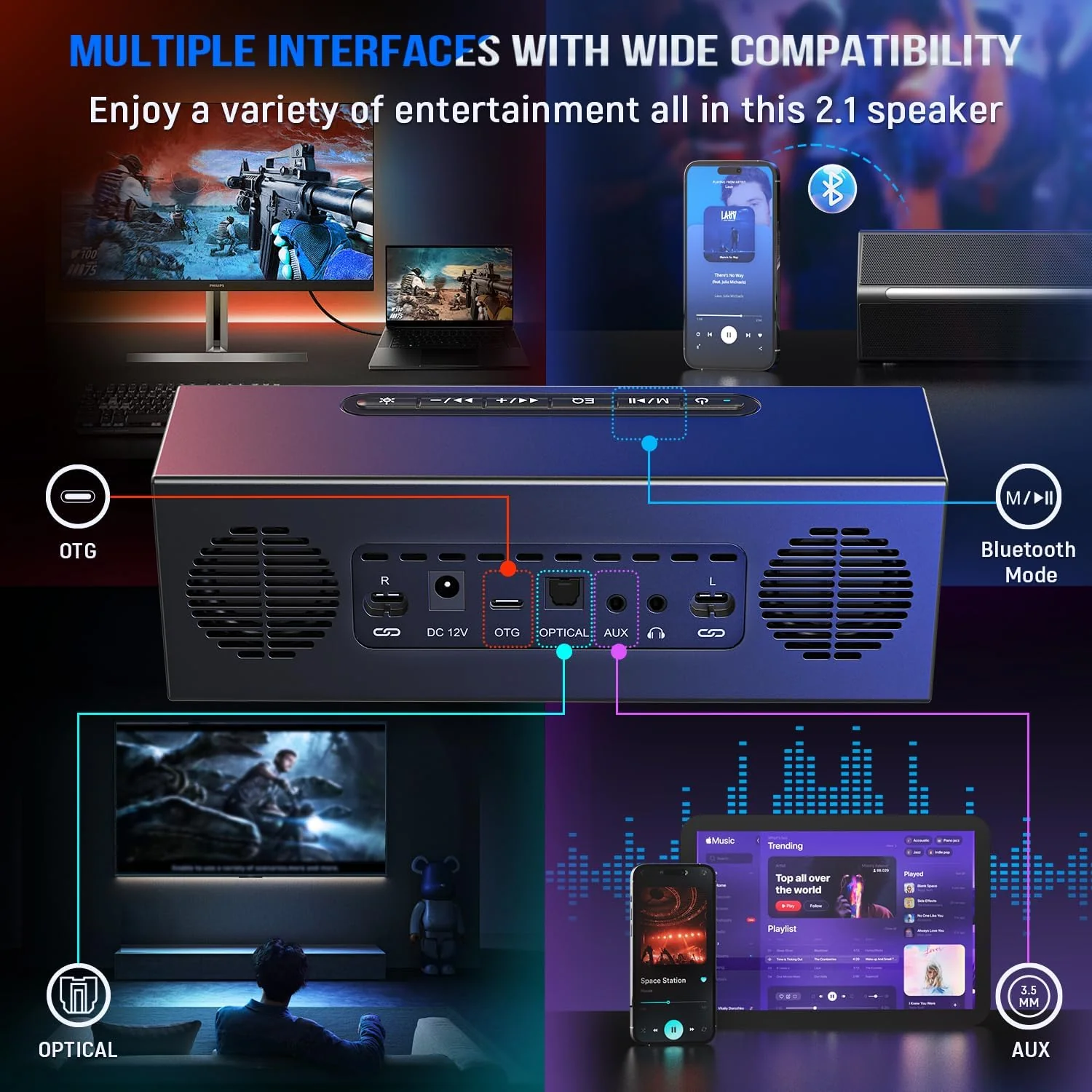 FIFINE AmpliGame A22 Bluetooth Speakers - Image 5