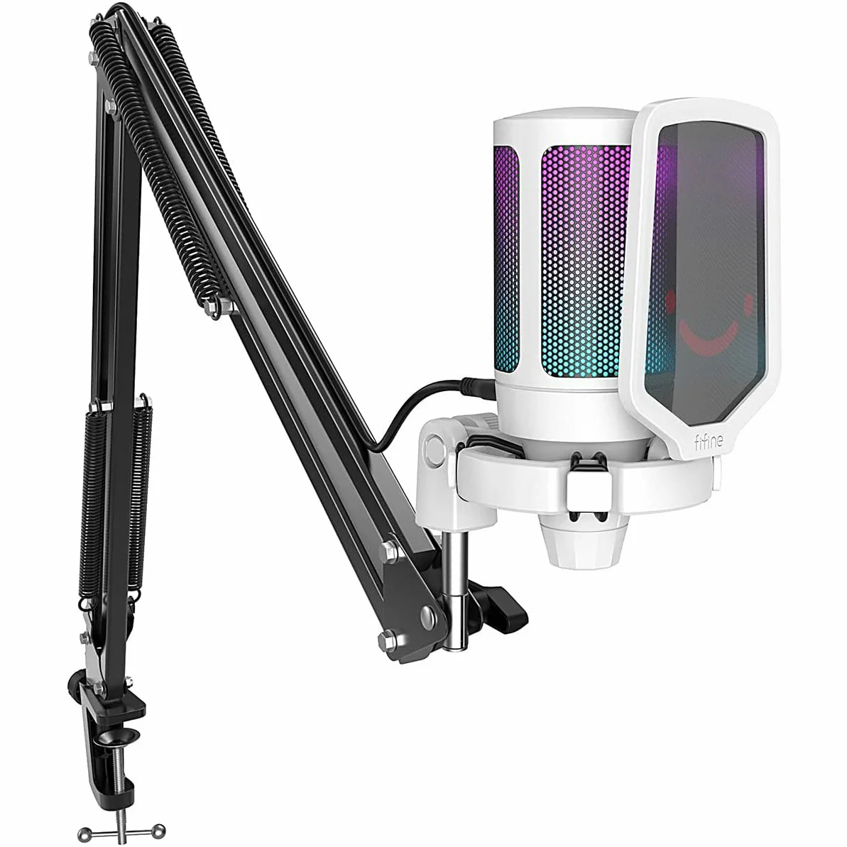 FIFINE AmpliGame A6V USB Condenser Microphone with RGB - Image 21