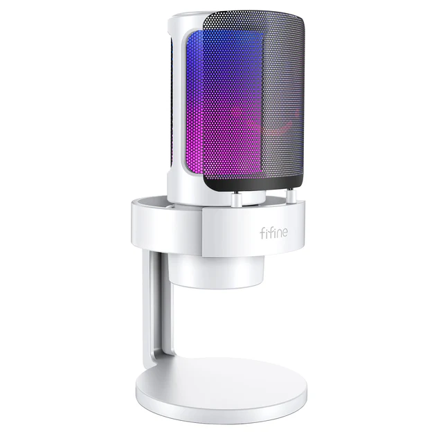 FIFINE AmpliGame A8 USB Condenser Microphone with RGB - Image 6