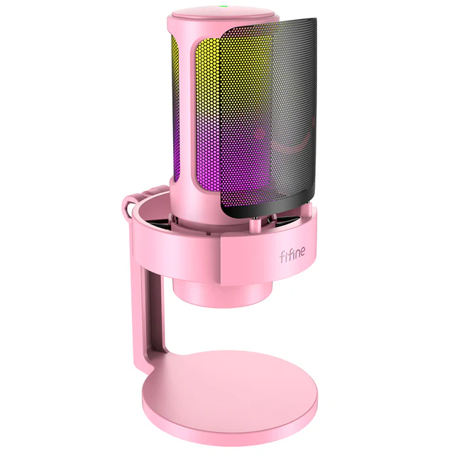 FIFINE AmpliGame A8 USB Condenser Microphone with RGB - Image 8