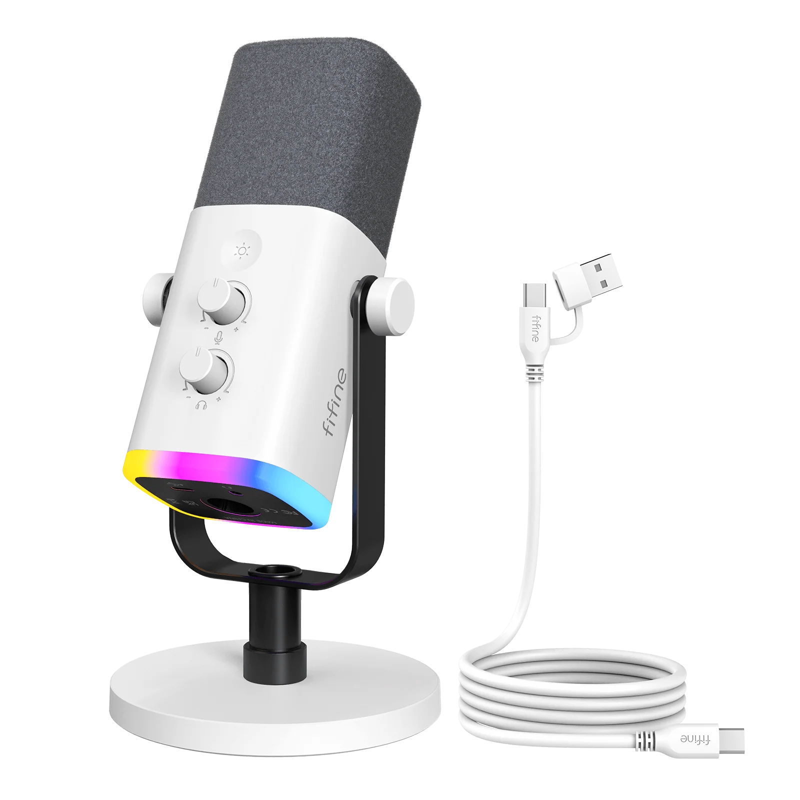 FIFINE AmpliGame AM8 USB/XLR Dynamic Microphone with RGB - Image 8