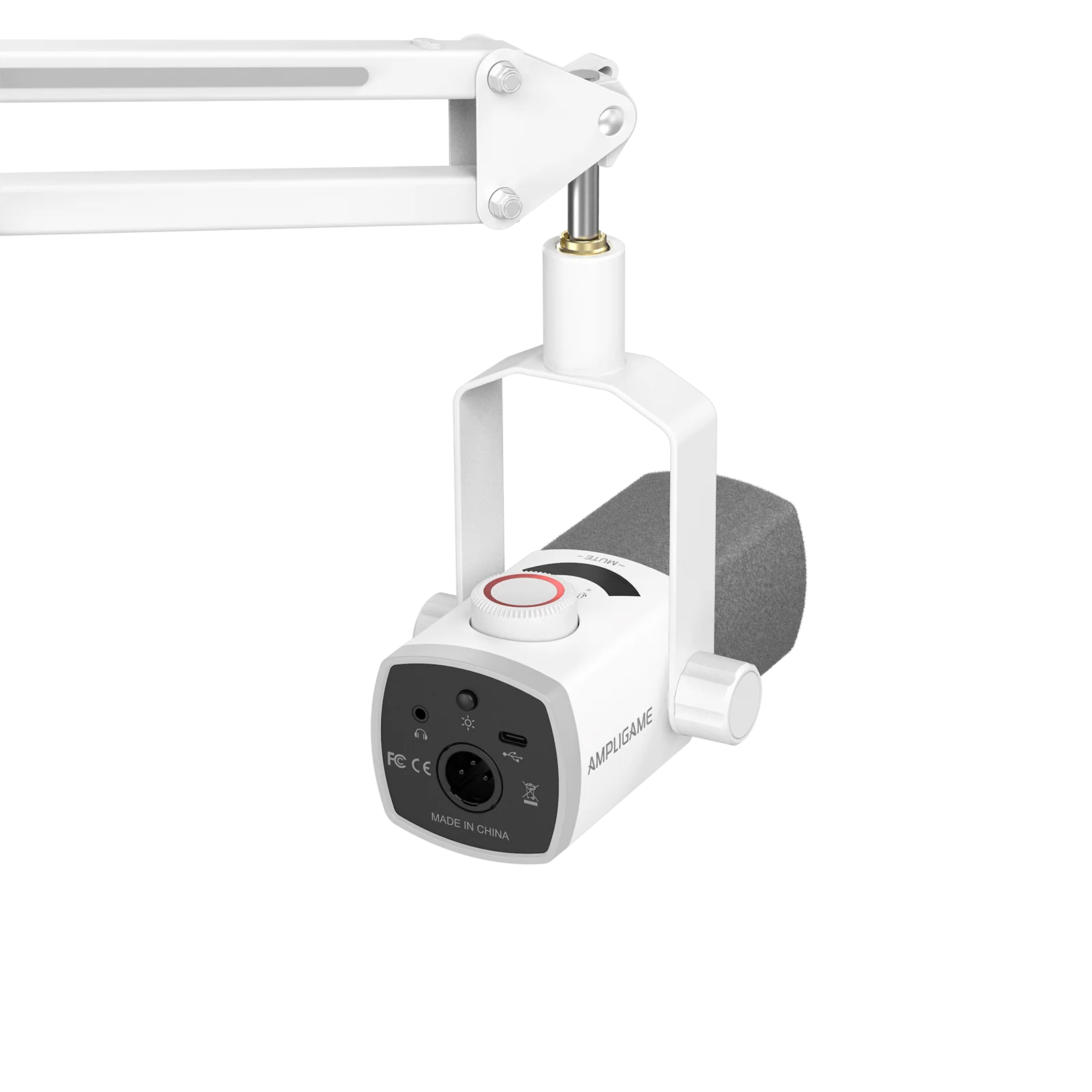 FIFINE AmpliGame AM8PROT USB/XLR Dynamic Microphone Kit with RGB Boom Arm Stand - Image 14