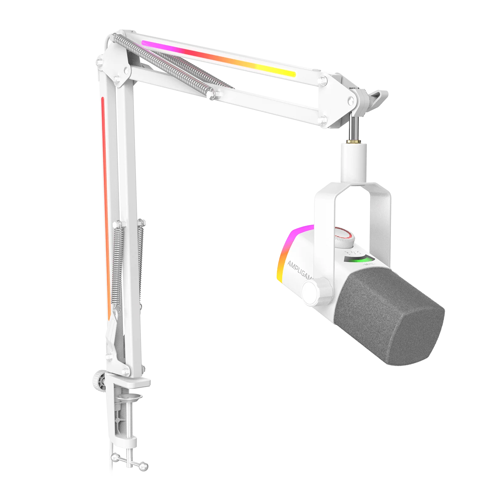 FIFINE AmpliGame AM8PROT USB/XLR Dynamic Microphone Kit with RGB Boom Arm Stand - Image 15