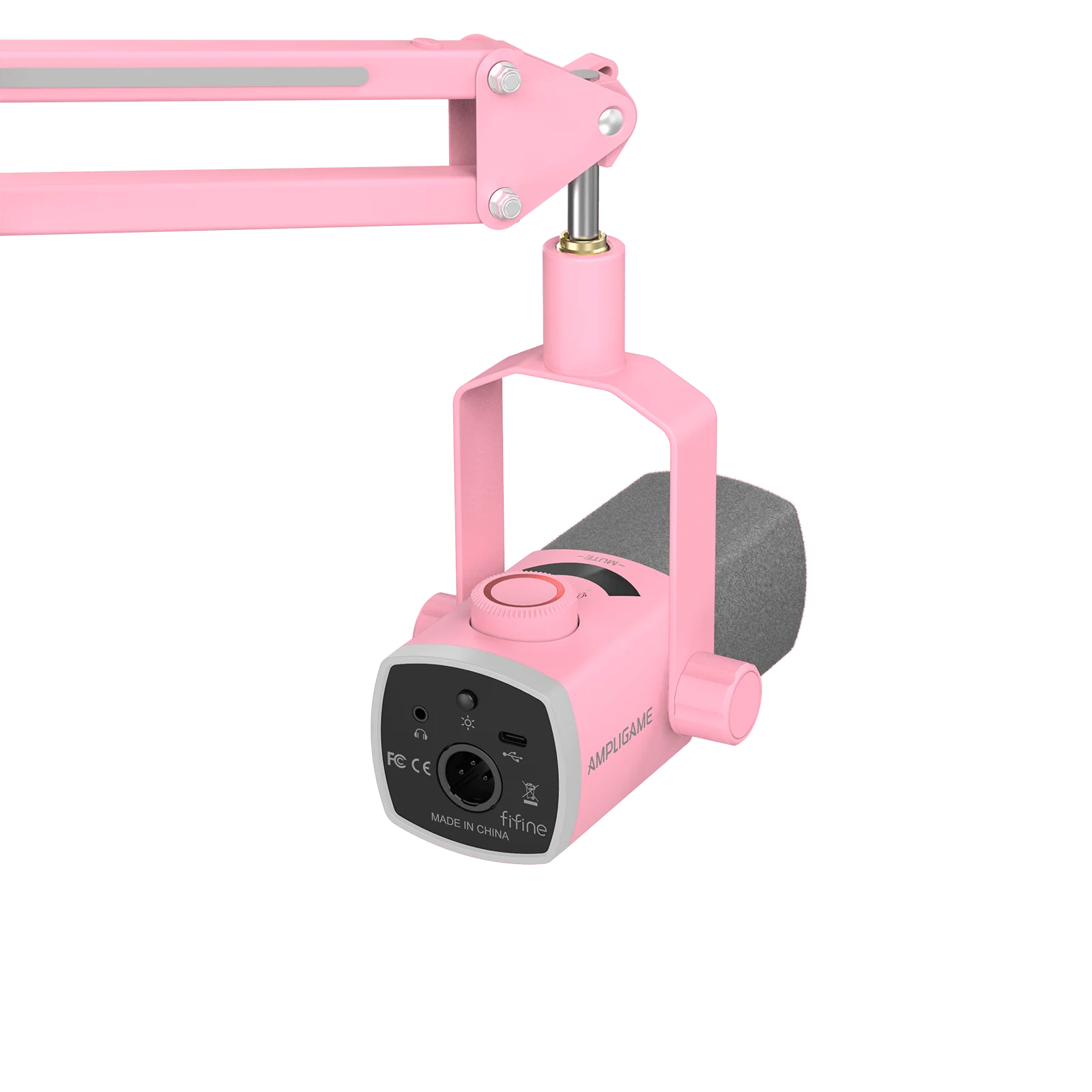 FIFINE AmpliGame AM8PROT USB/XLR Dynamic Microphone Kit with RGB Boom Arm Stand - Image 18
