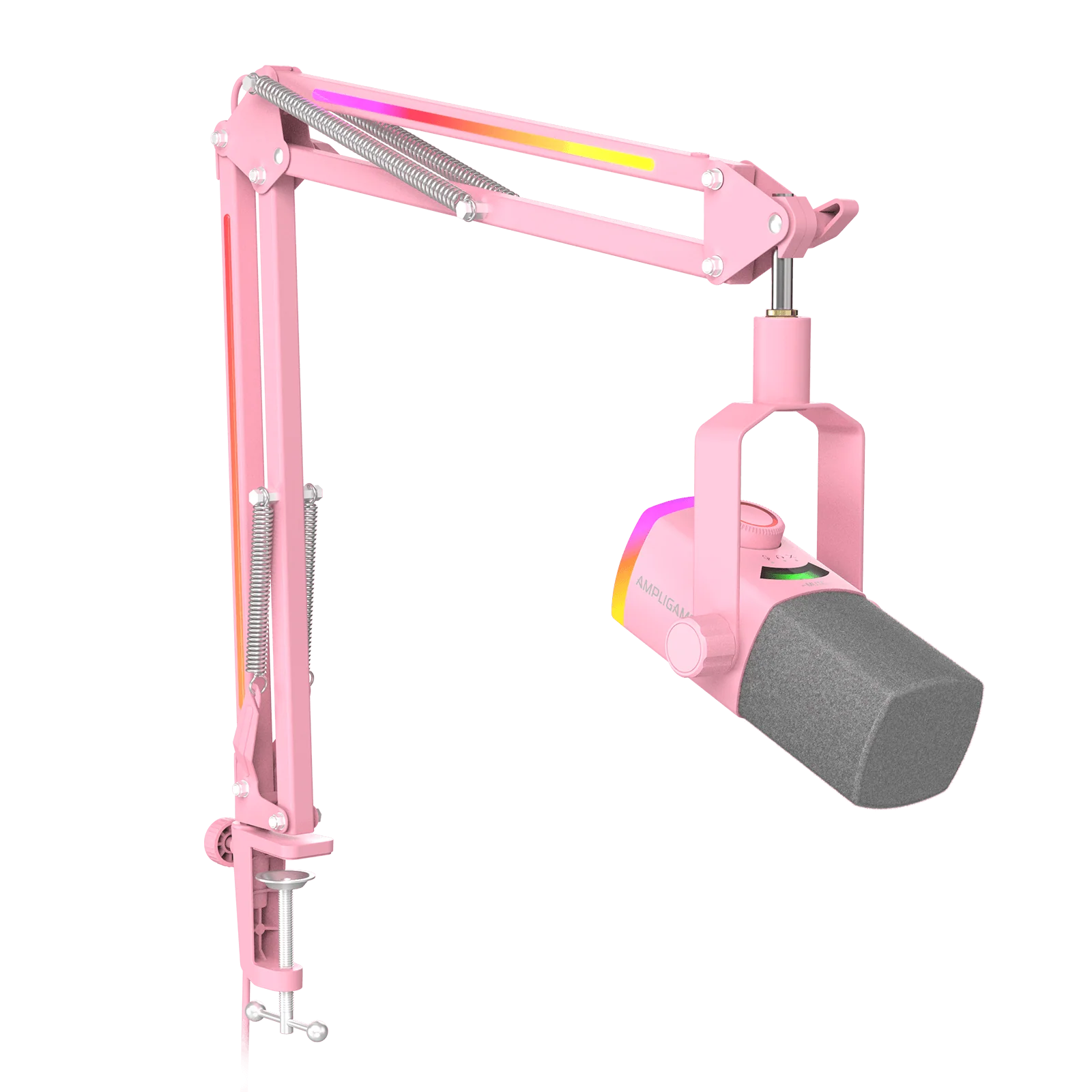 FIFINE AmpliGame AM8PROT USB/XLR Dynamic Microphone Kit with RGB Boom Arm Stand - Image 19