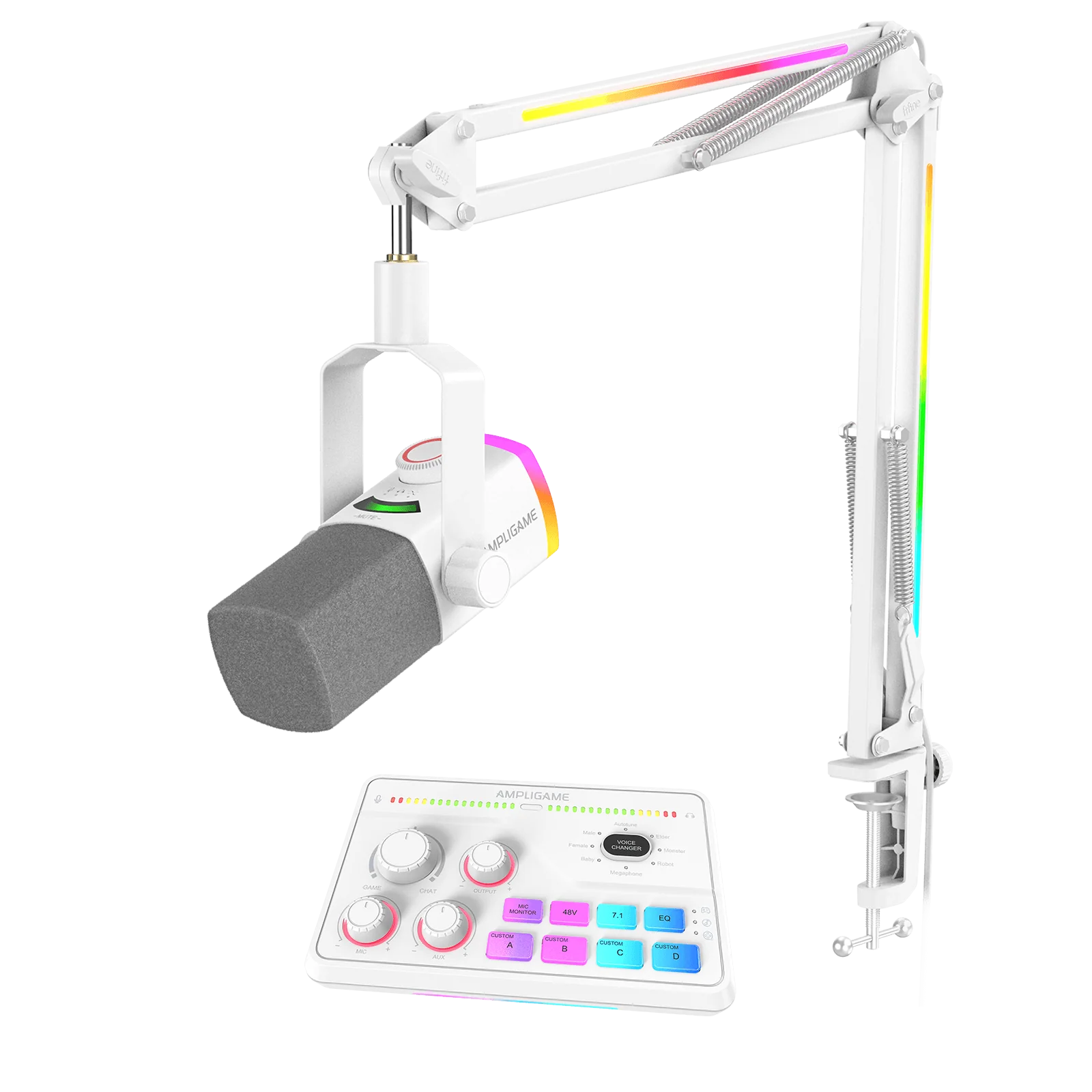 FIFINE Streaming & Podcast Bundle: AM8PROT XLR/USB Microphone + SC8 Audio Mixer - Image 13