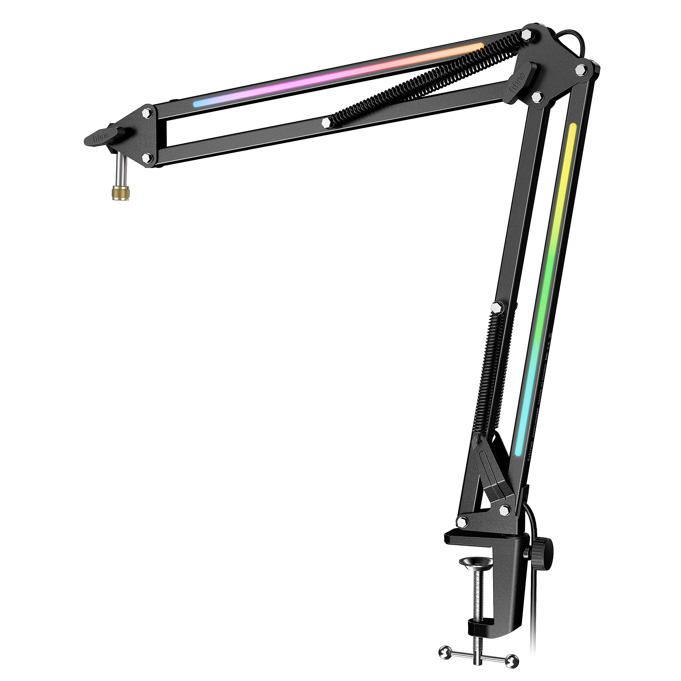 FIFINE AmpliGame BM38 RGB Microphone Boom Arm Stand - Image 5