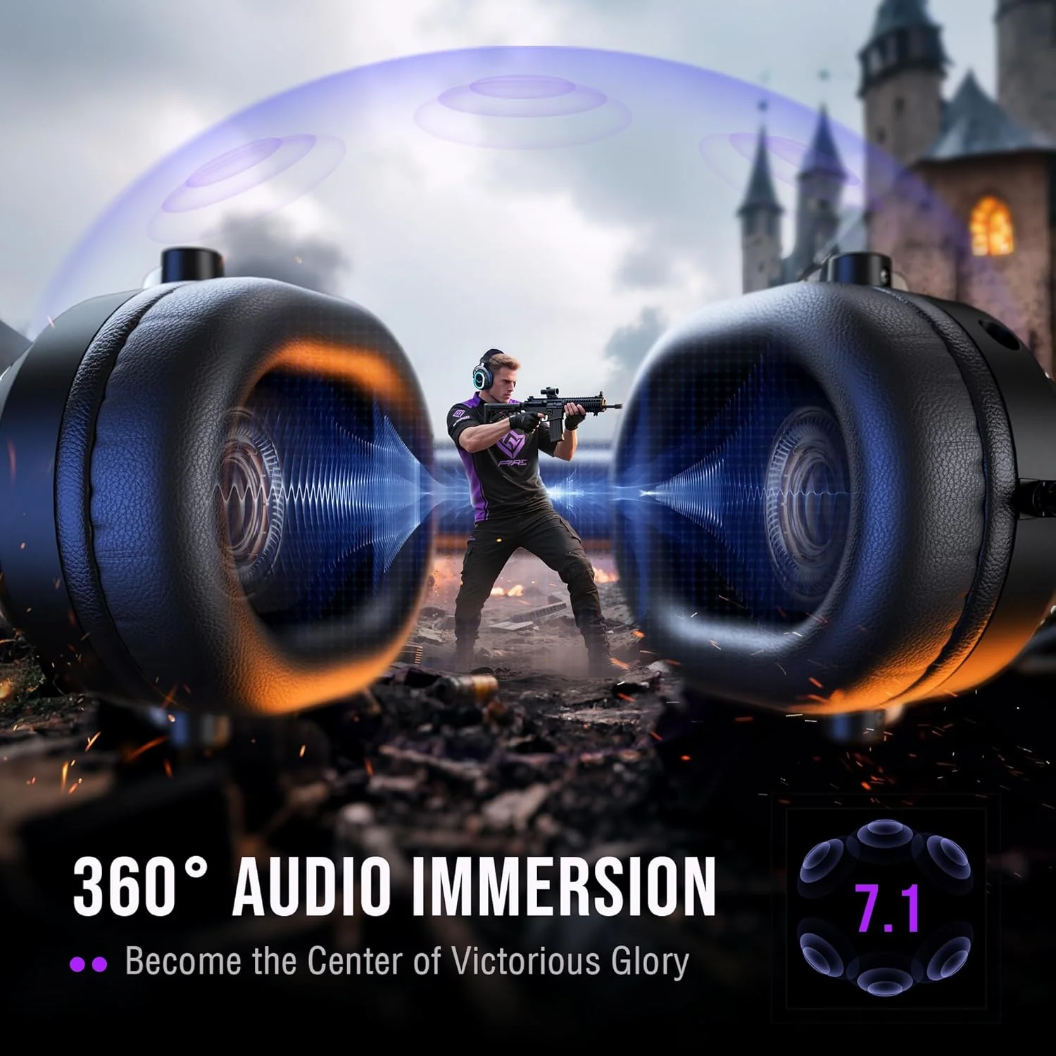 FIFINE AmpliGame H13 USB Headset with RGB - Image 6