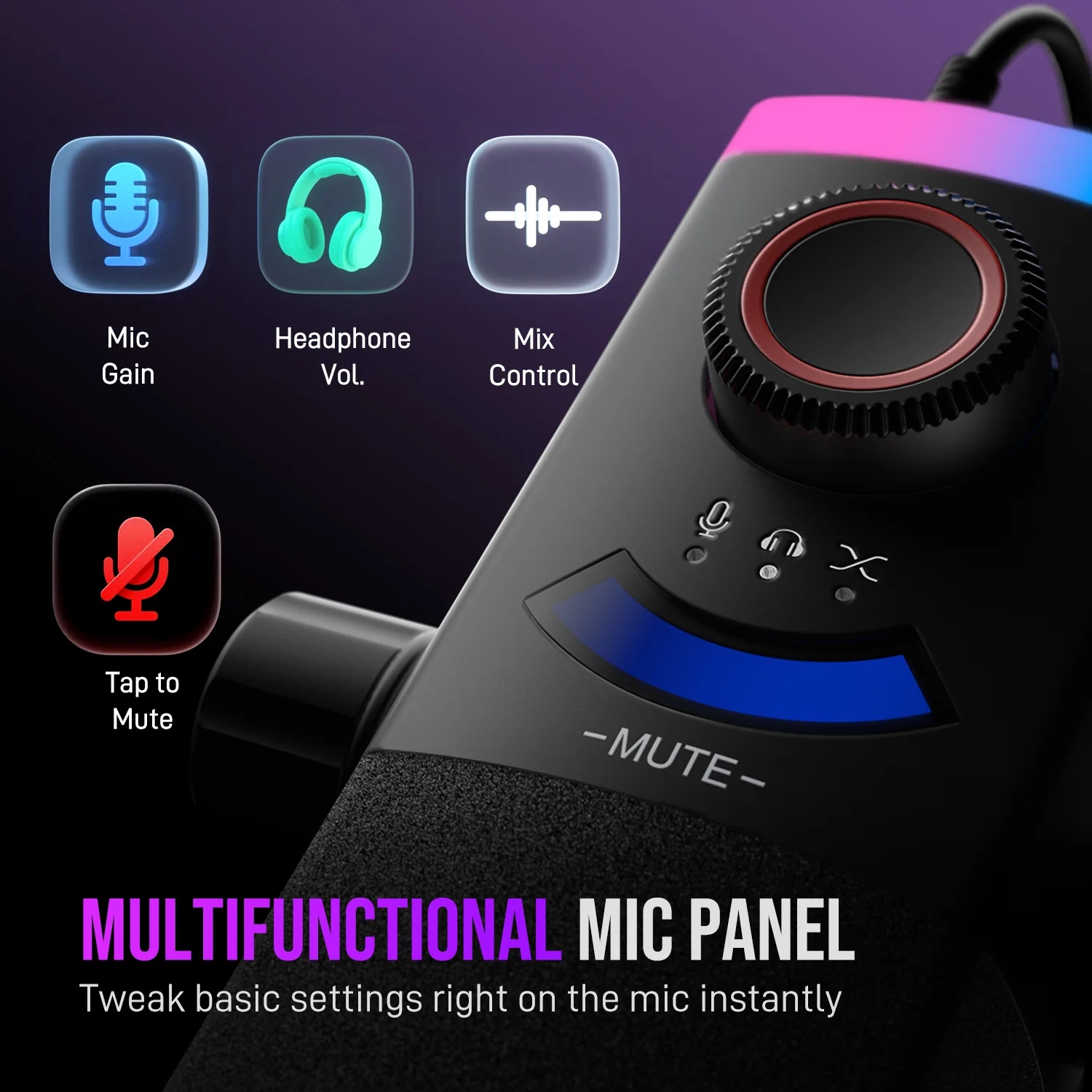 FIFINE Streaming Bundle: AM8PROT Microphone Kit + XLR Cable - Image 3