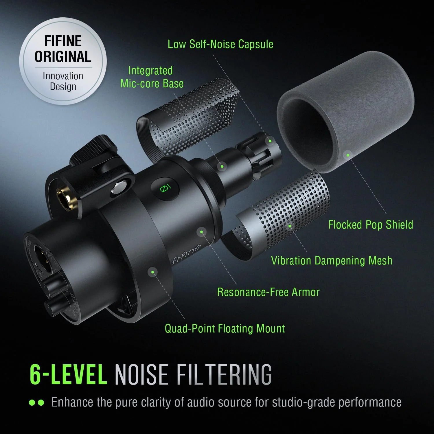 FIFINE AmpliTank K688 USB/XLR Dynamic Microphone - Image 7