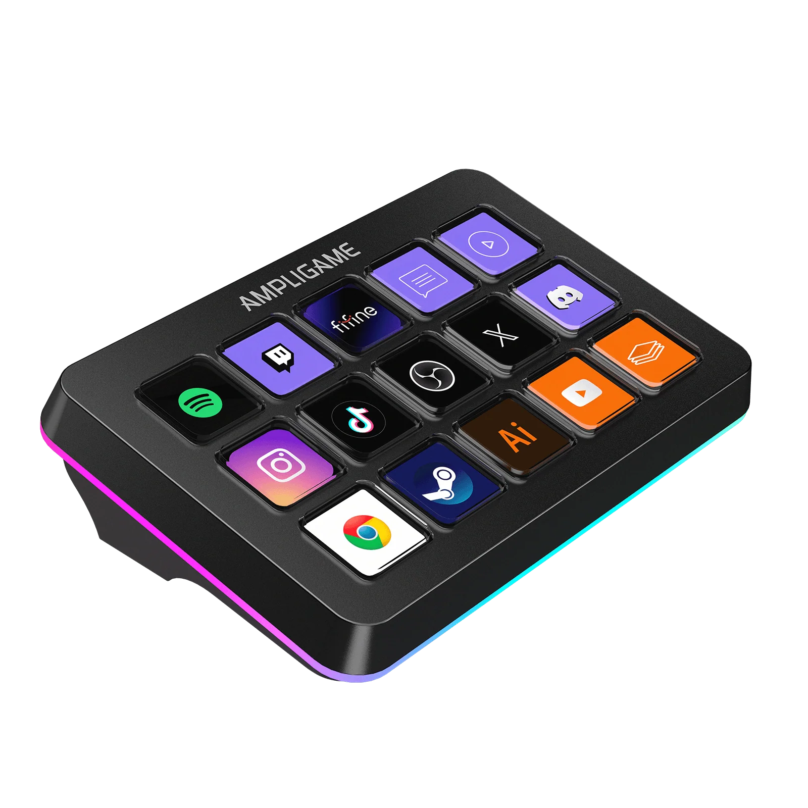 FIFINE AmpliGame D6 Stream Controller Deck with RGB - Image 3