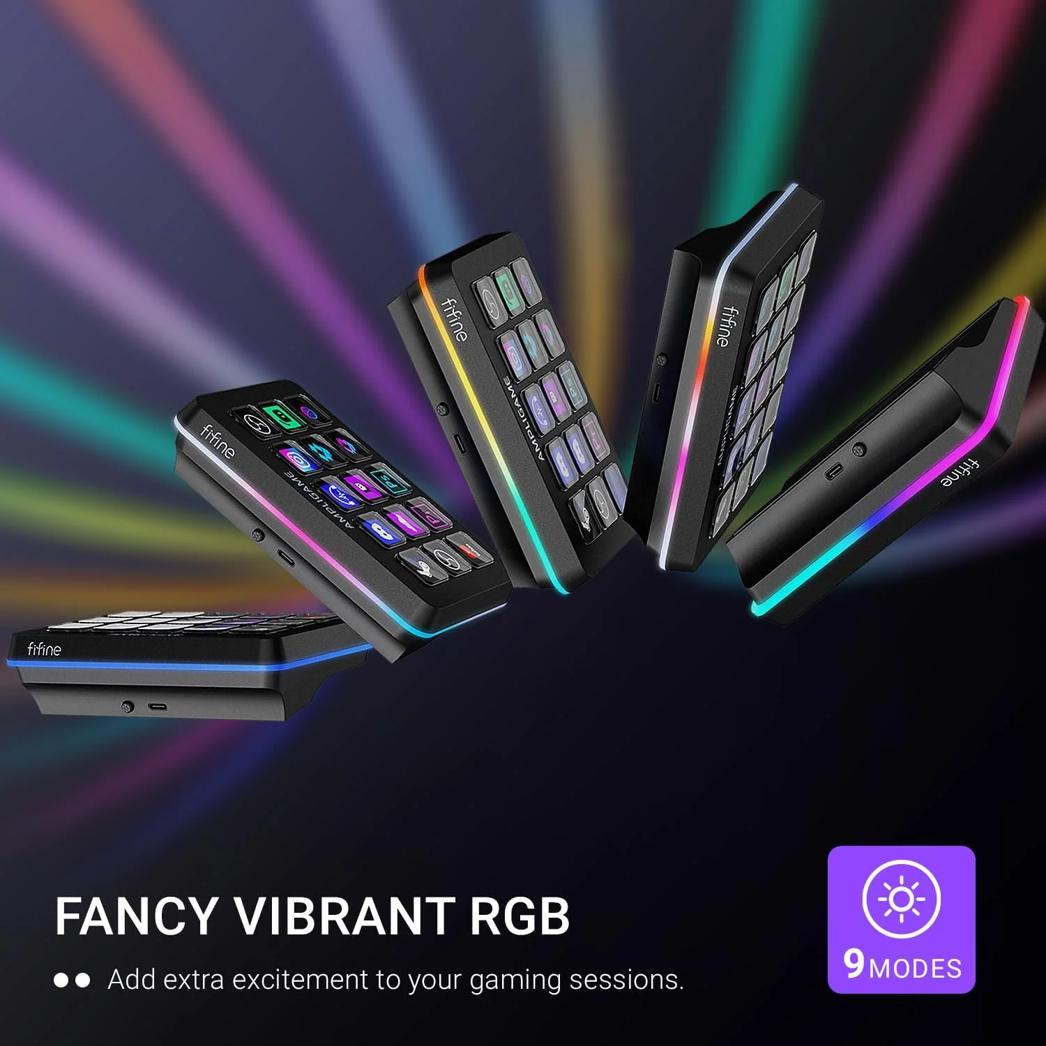 FIFINE AmpliGame D6 Stream Controller Deck with RGB - Image 10