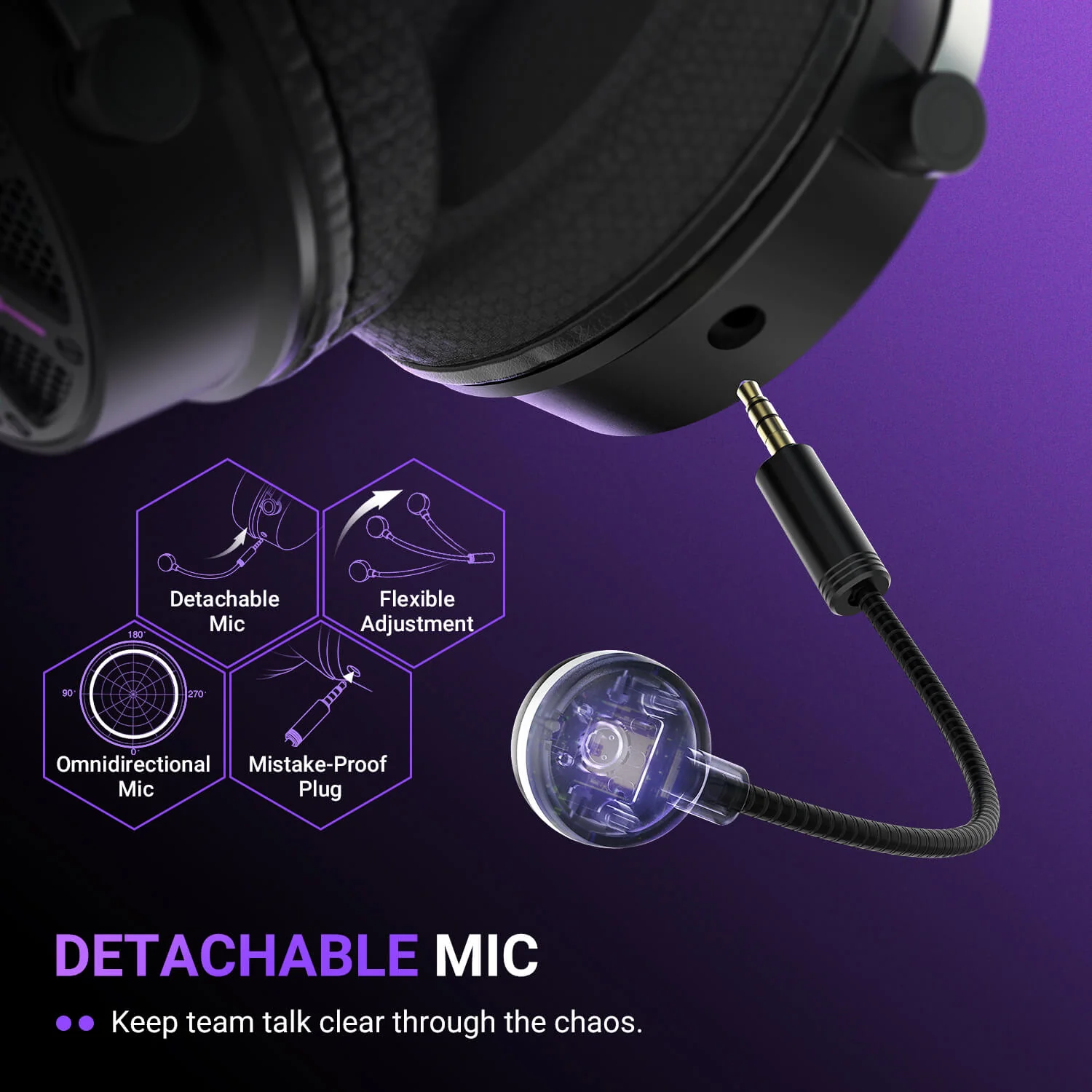 FIFINE AmpliGame H19 Open-Back Gaming Headset with RGB - Image 8