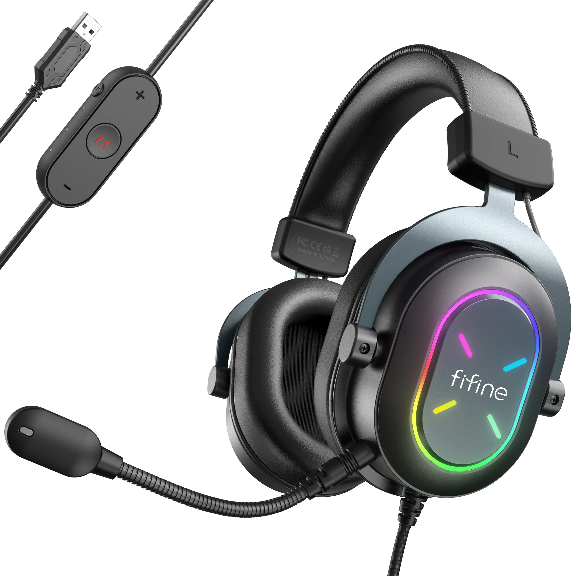 FIFINE AmpliGame H6 USB Gaming Headset with RGB - Image 10