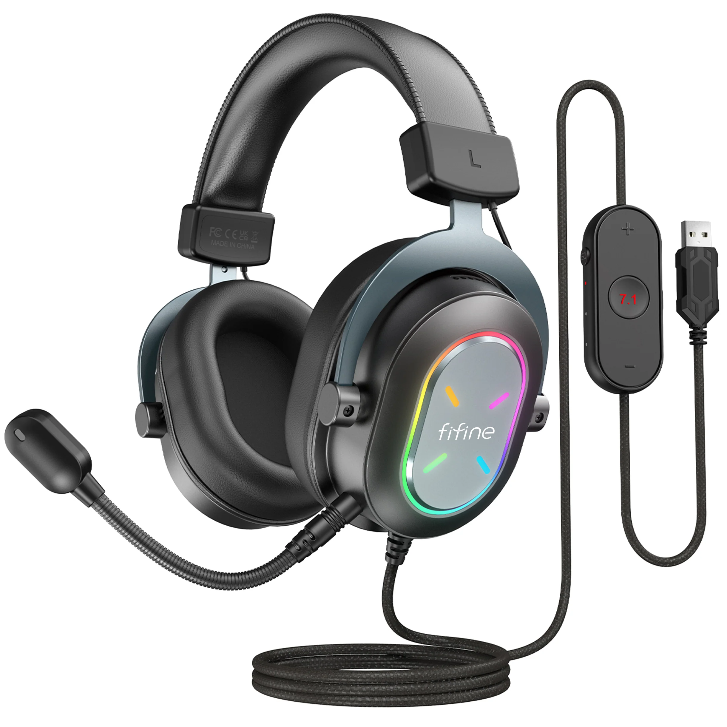 FIFINE AmpliGame H6 USB Gaming Headset with RGB - Image 11