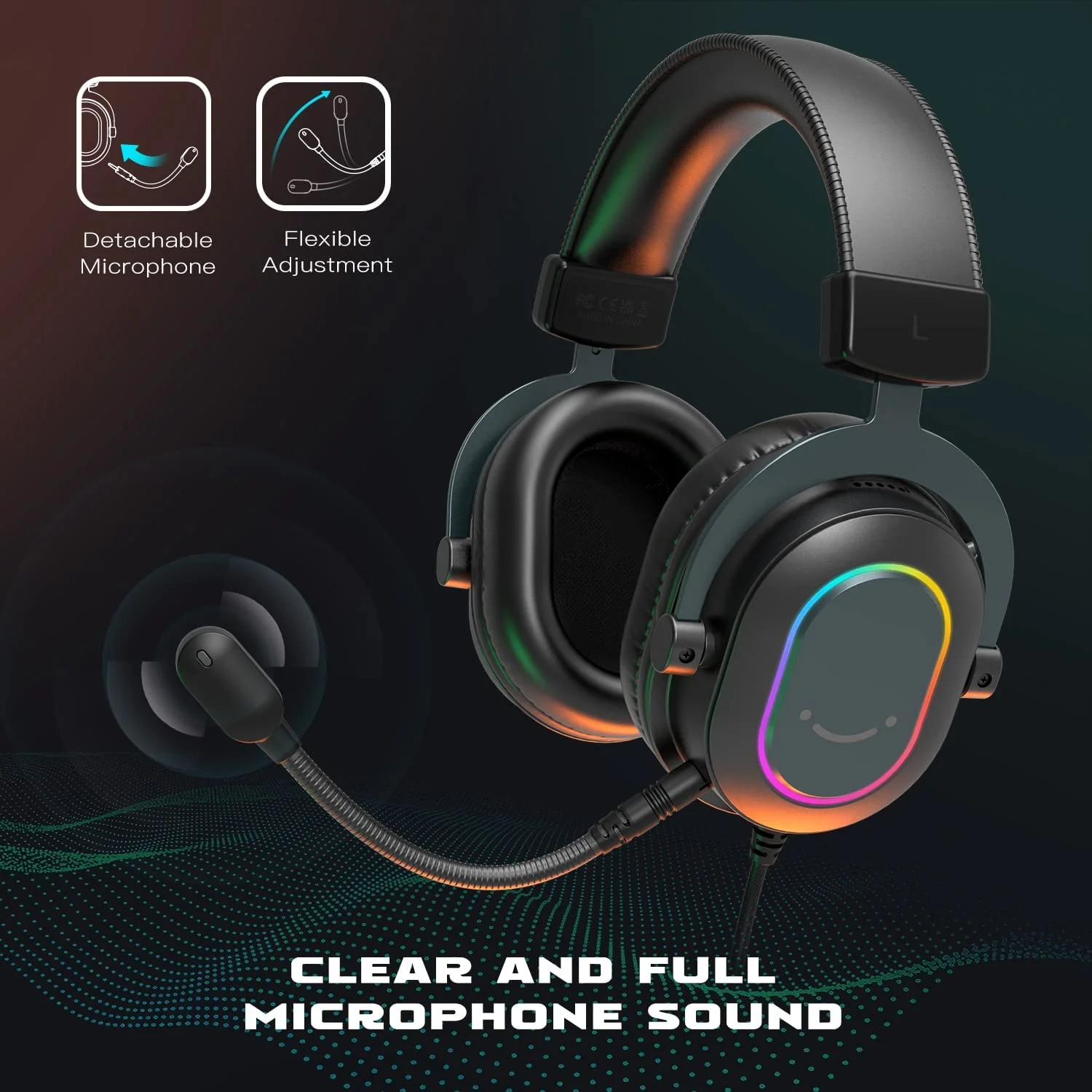 FIFINE AmpliGame H6 USB Gaming Headset with RGB - Image 5