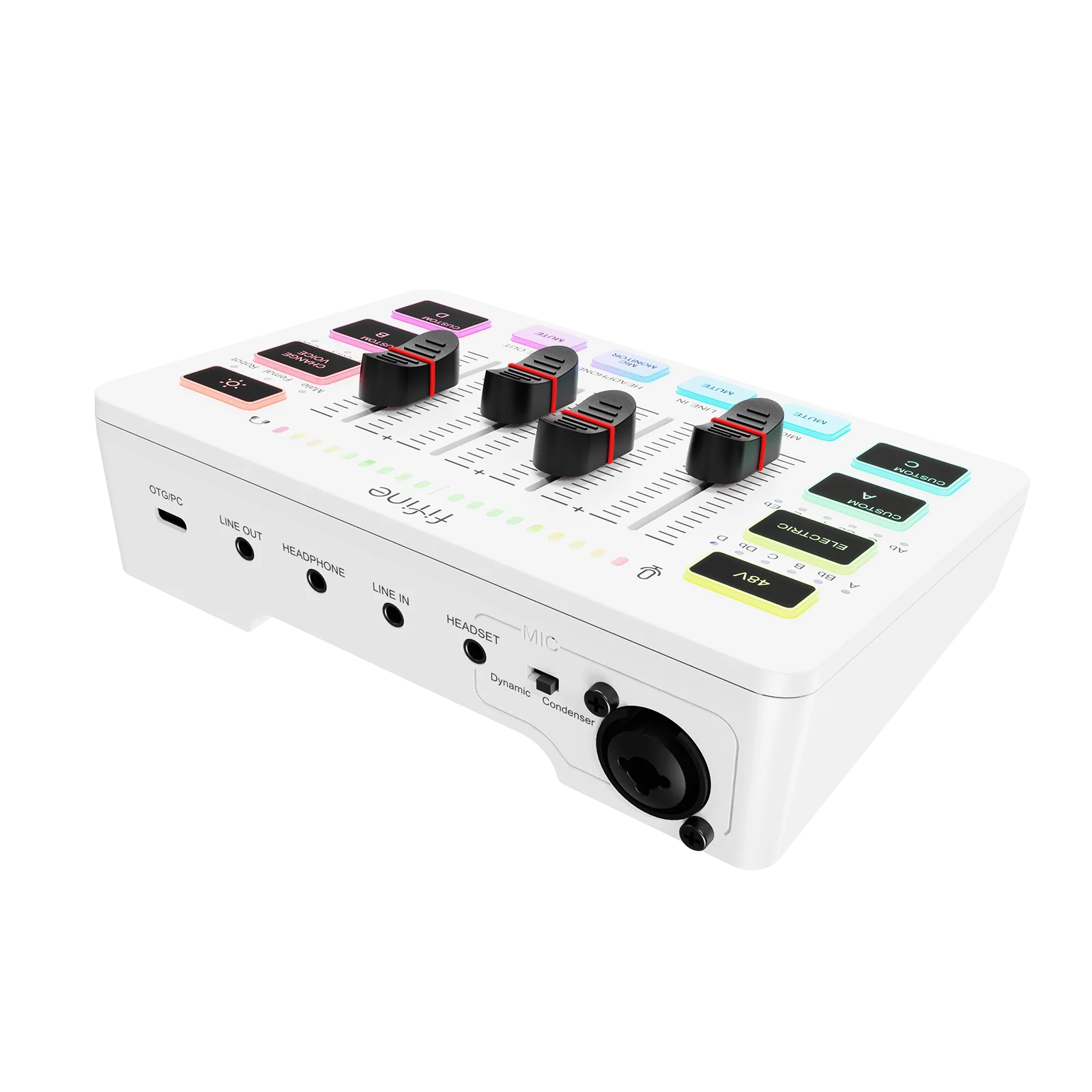 FIFINE AmpliGame SC3 Gaming Audio Mixer with RGB - Image 14