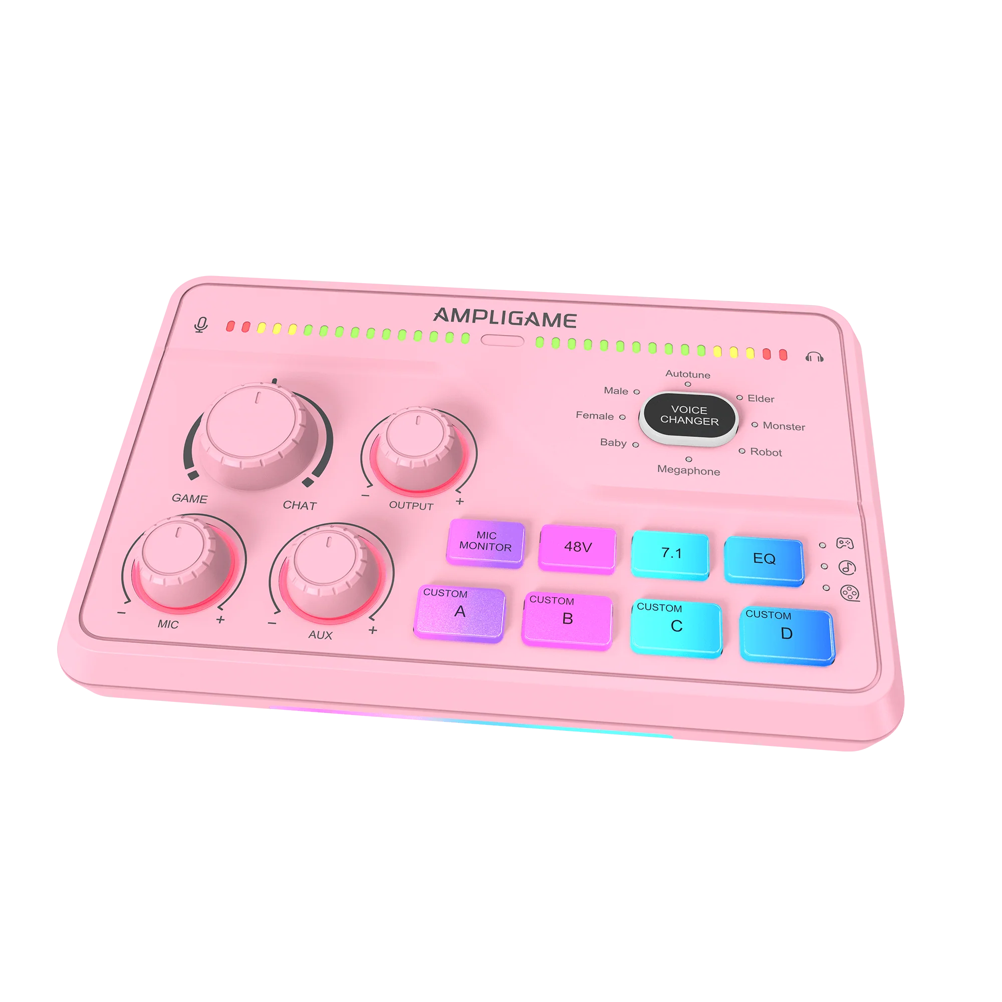 FIFINE AmpliGame SC8 Gaming Audio Mixer with RGB - Image 14