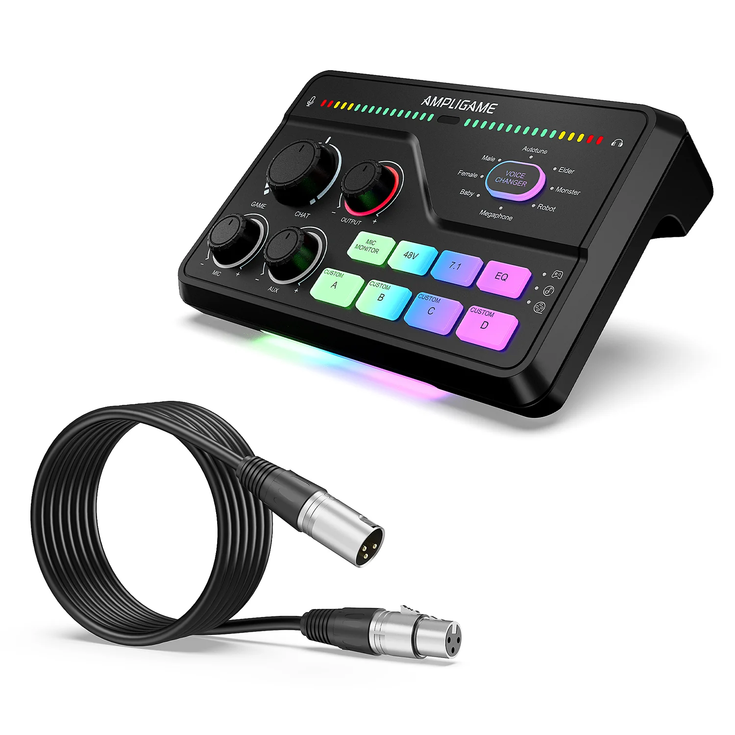 FIFINE AmpliGame SC8 Gaming Audio Mixer with RGB - Image 24