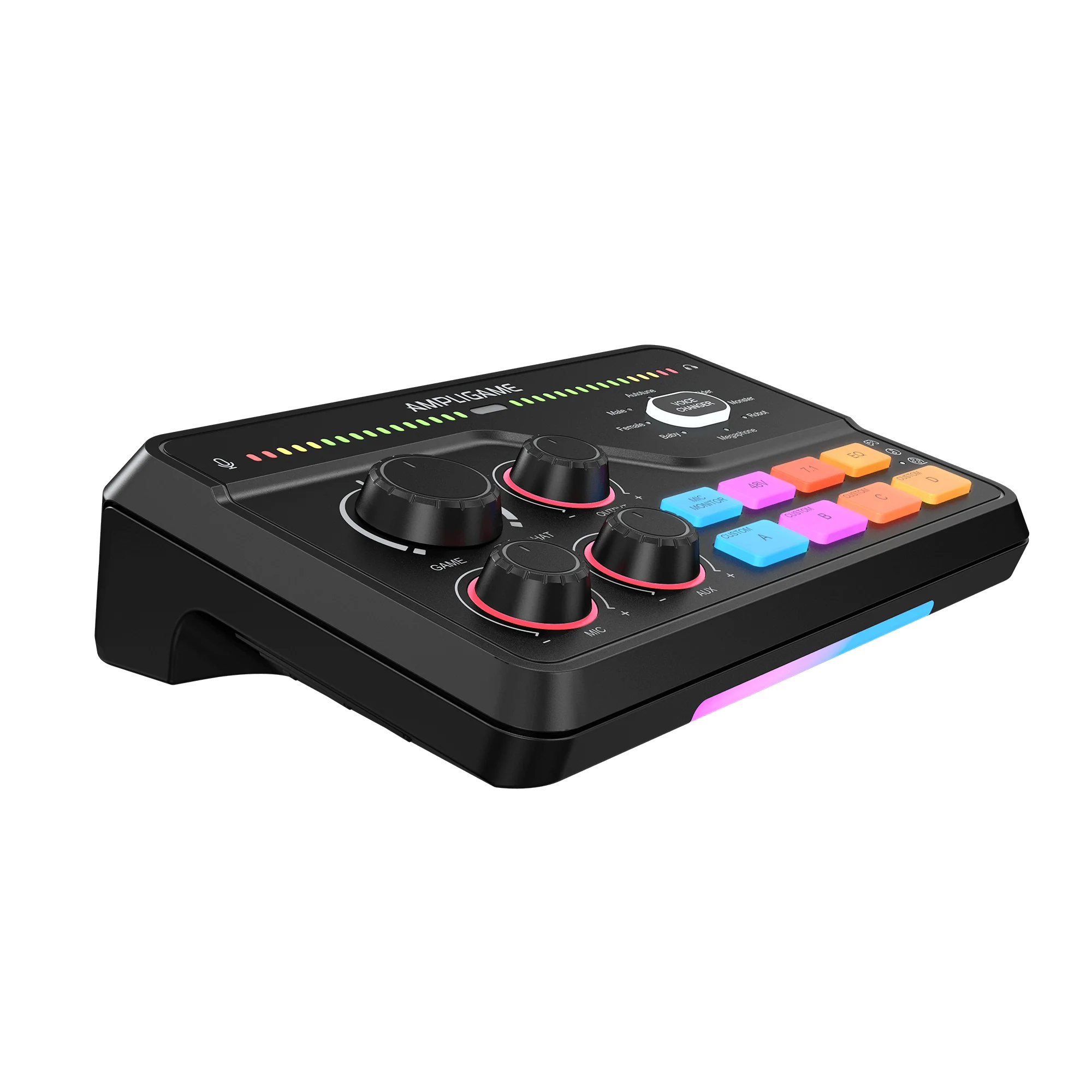 FIFINE AmpliGame SC8 Gaming Audio Mixer with RGB - Image 3