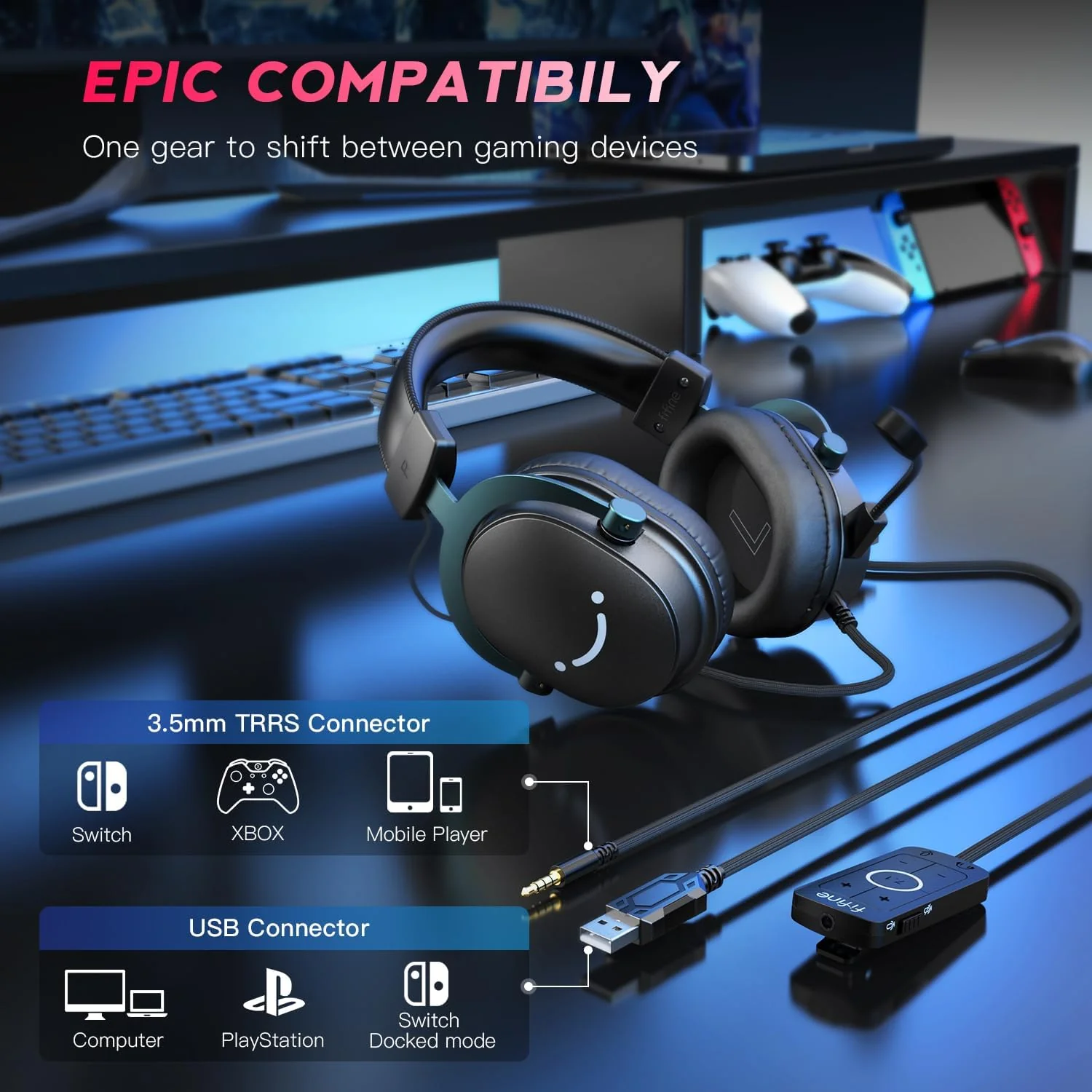 FIFINE AmpliGame H9 USB Gaming Headset - Image 3