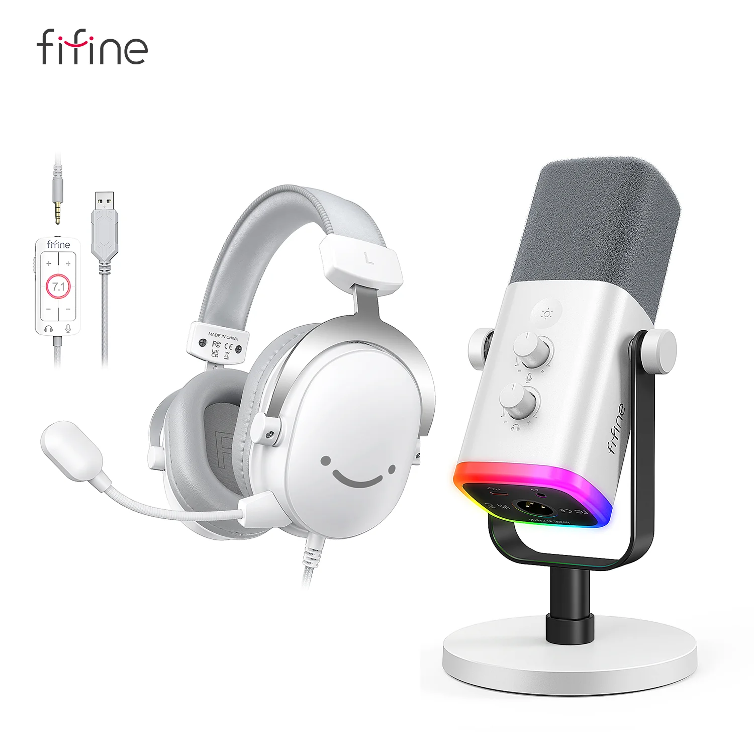 FIFINE Streaming Bundle: AM8 Dynamic Microphone + H9 Gaming Headset - Image 6