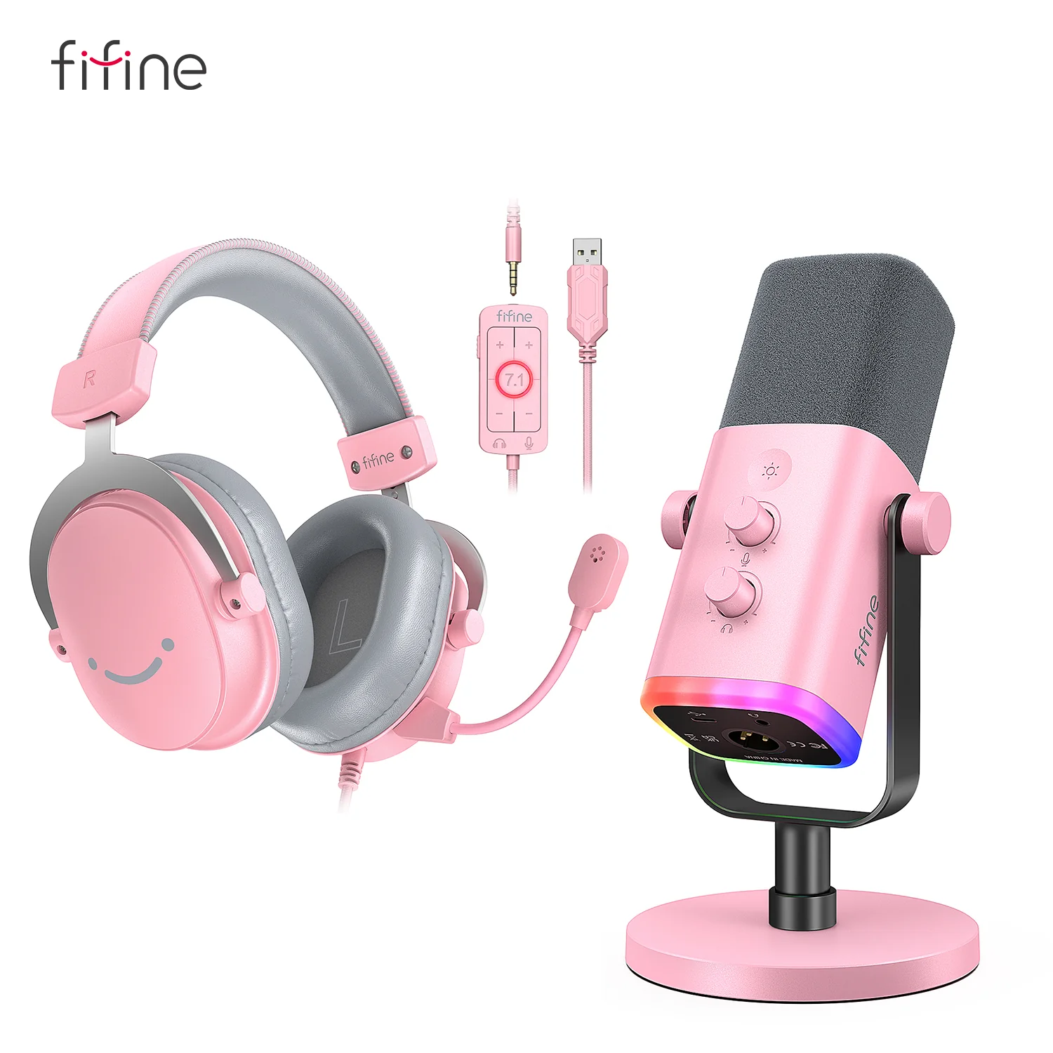 FIFINE Streaming Bundle: AM8 Dynamic Microphone + H9 Gaming Headset - Image 7