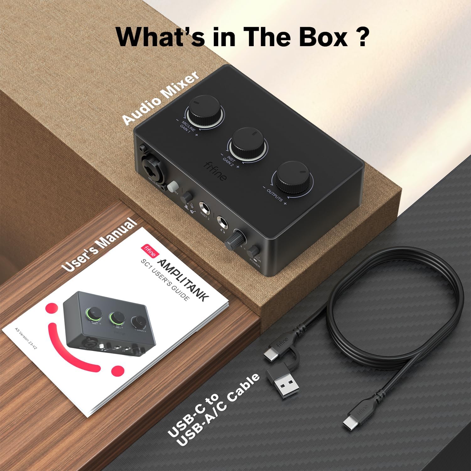 FIFINE AmpliTank Ampli1/SC1 USB Audio Interface - Image 4