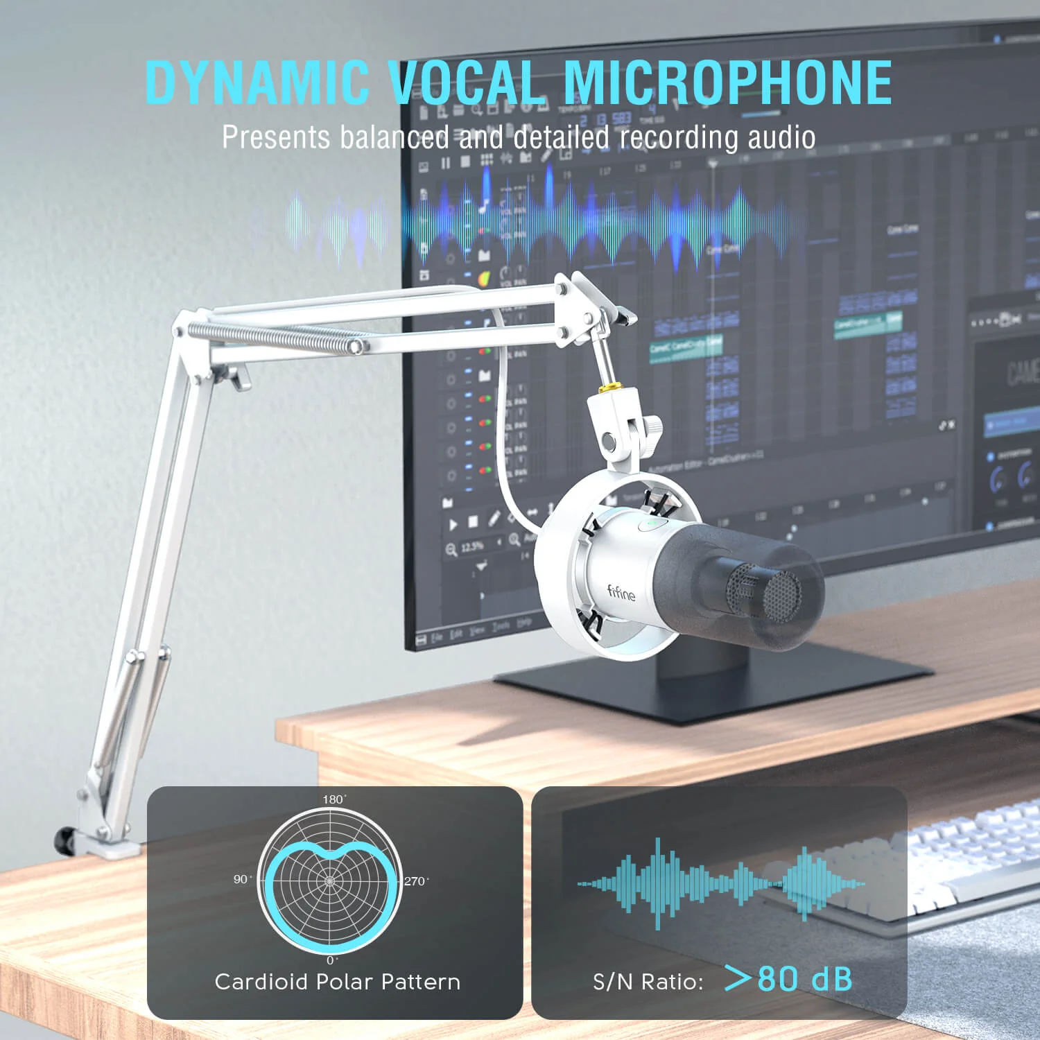 FIFINE AmpliTank K688 USB/XLR Dynamic Microphone - Image 32