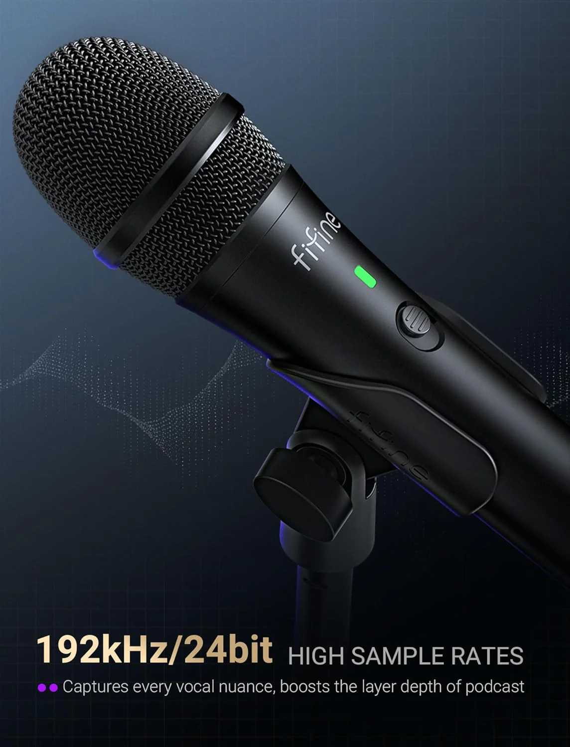 FIFINE AmpliTank Tank2 USB/XLR Dynamic Microphone - Image 5