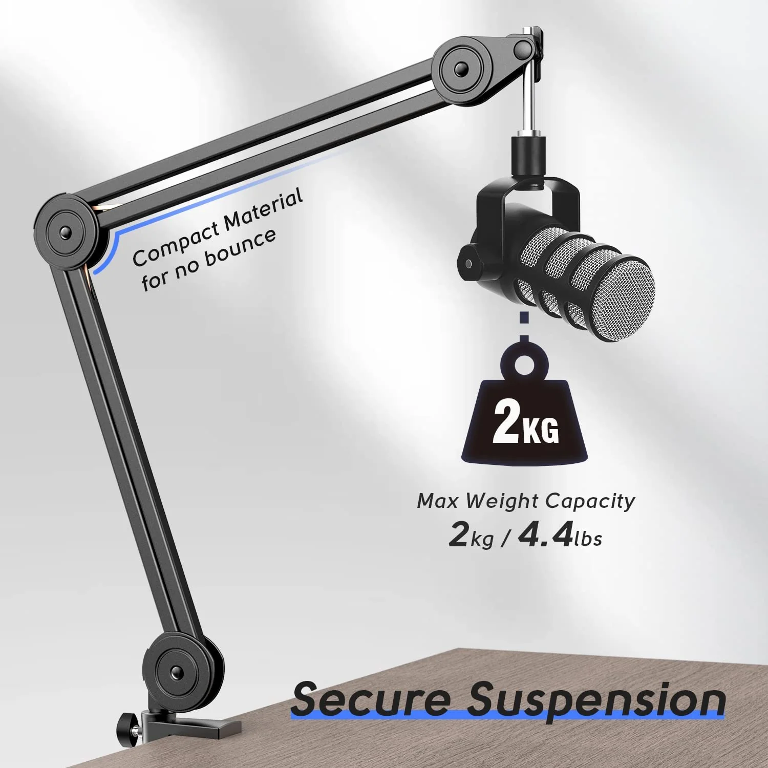 FIFINE BM63 Microphone Boom Arm Stand - Image 4