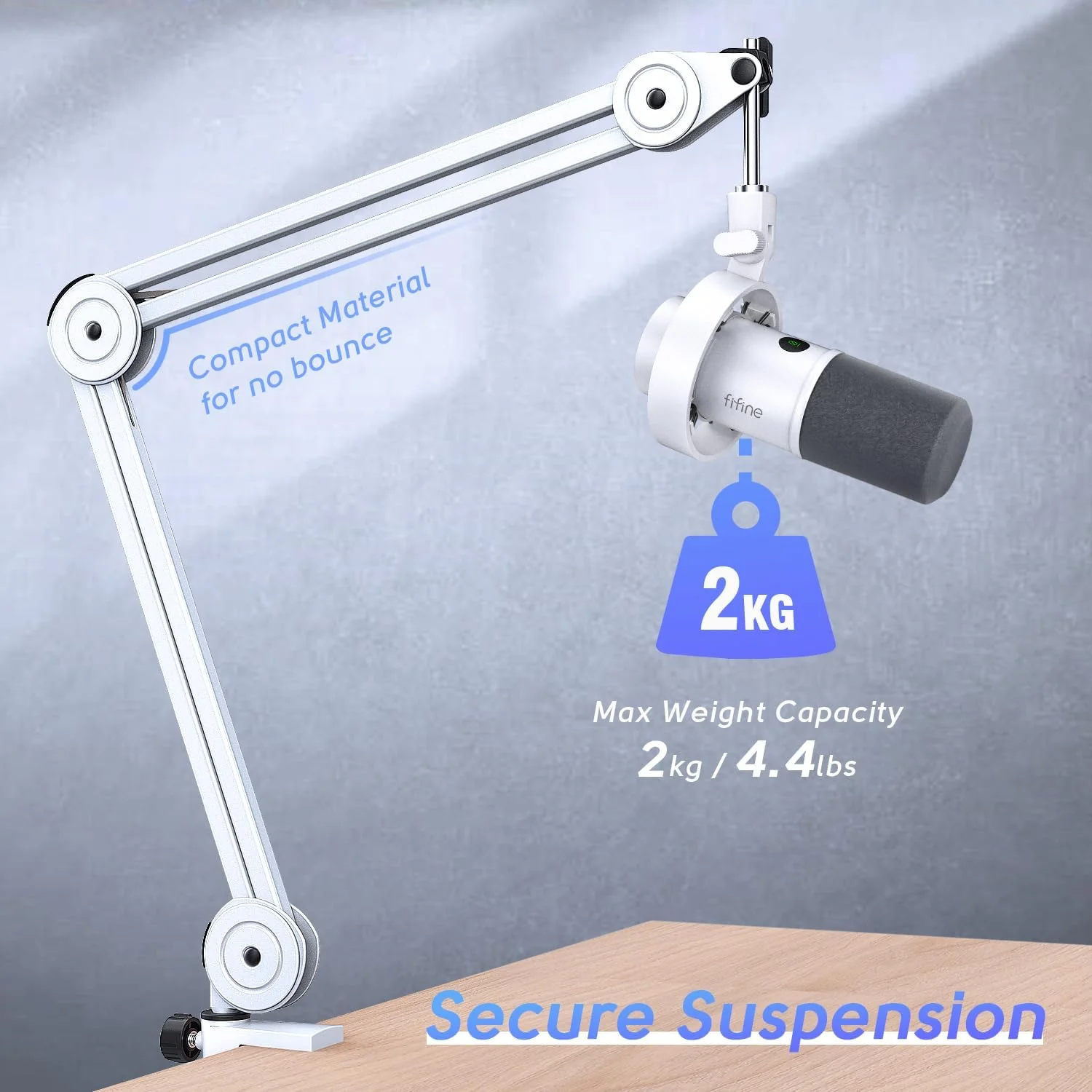 FIFINE BM63 Microphone Boom Arm Stand - Image 7