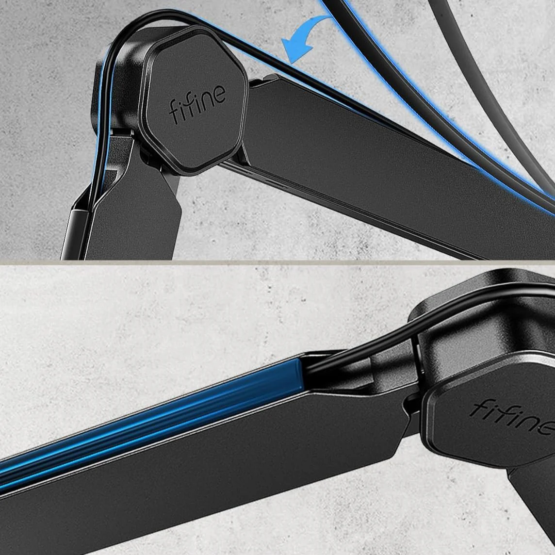 FIFINE BM66 Microphone Boom Arm Stand - Image 4