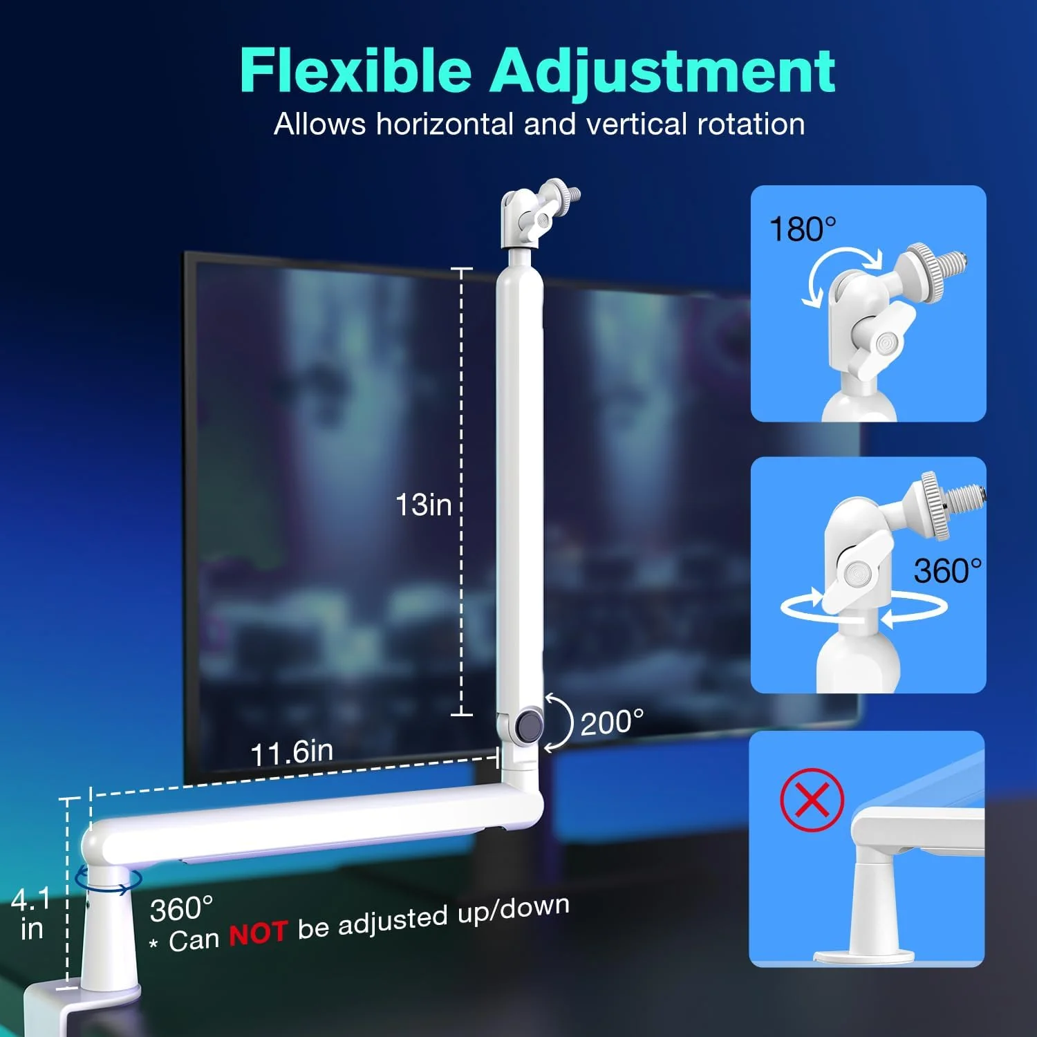 FIFINE BM88 Low Profile Microphone Boom Arm Stand - Image 14
