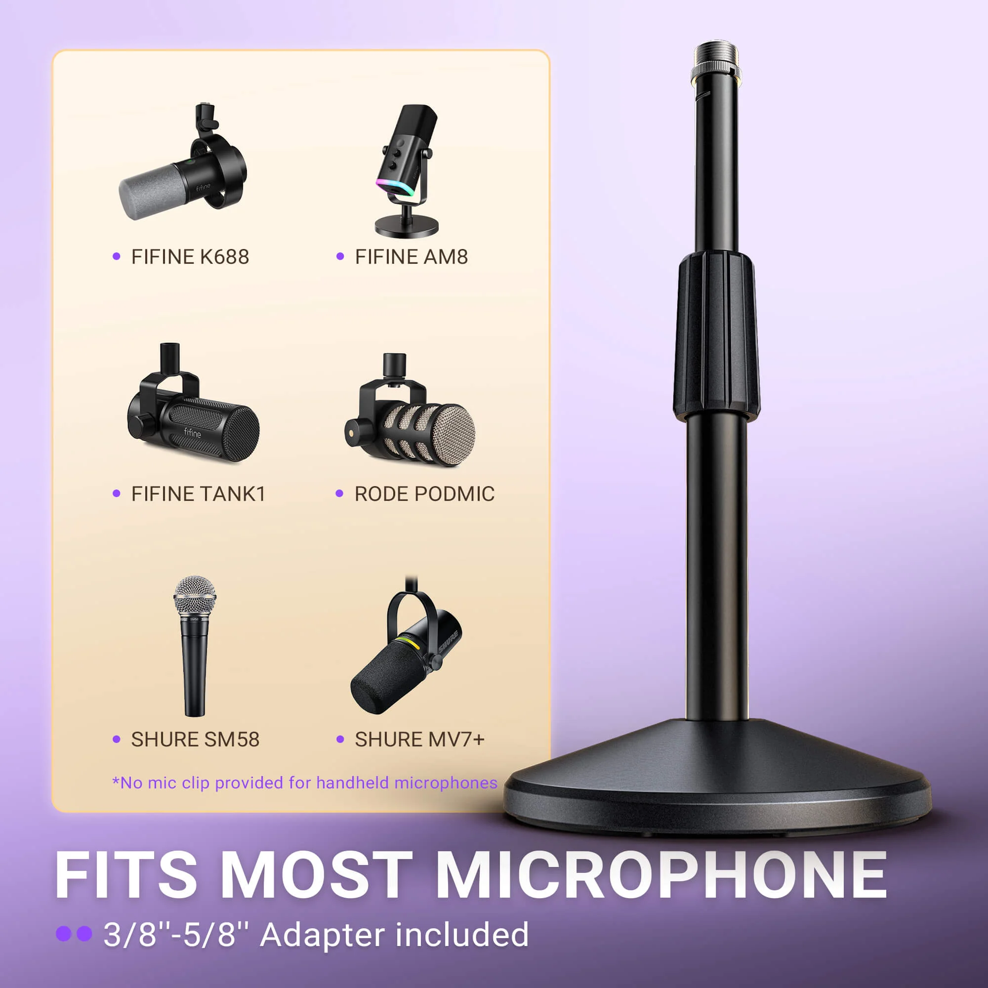 FIFINE BS2 Desktop Microphone Stand - Image 3