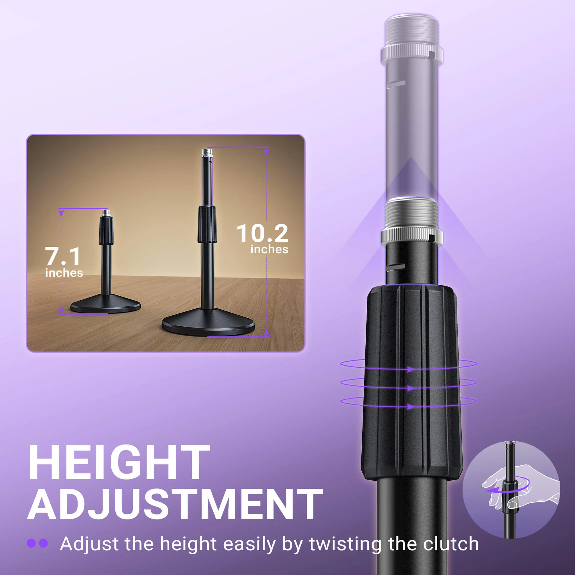 FIFINE BS2 Desktop Microphone Stand - Image 5