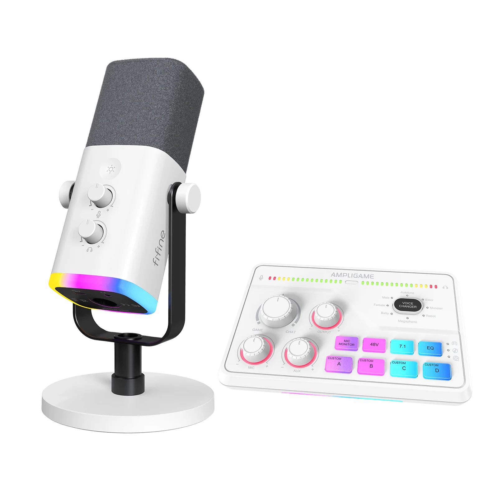 FIFINE Gaming Bundle: AM8 Microphone + SC8 Audio Mixer - Image 9