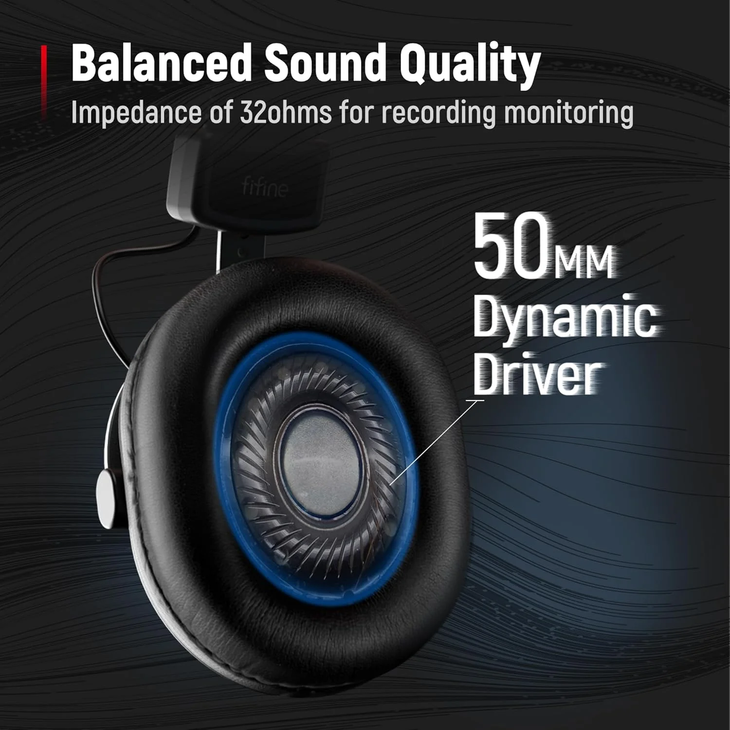 FIFINE H8 3.5mm/6.35mm Studio Headphone - Image 5