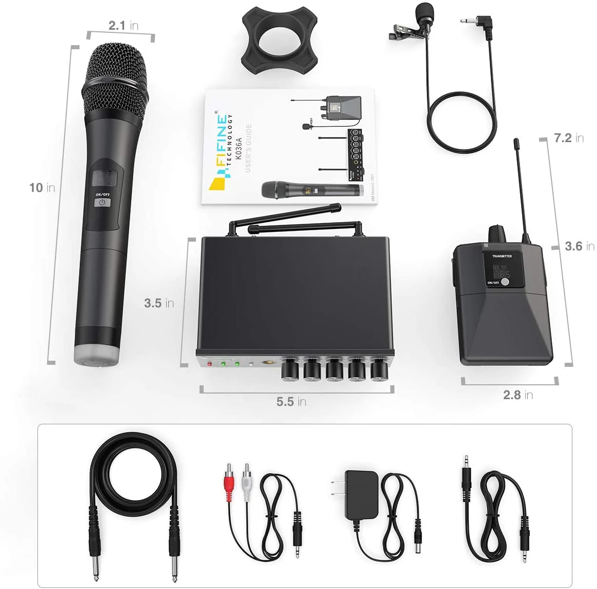 FIFINE K036A Wireless Microphone System - Image 3