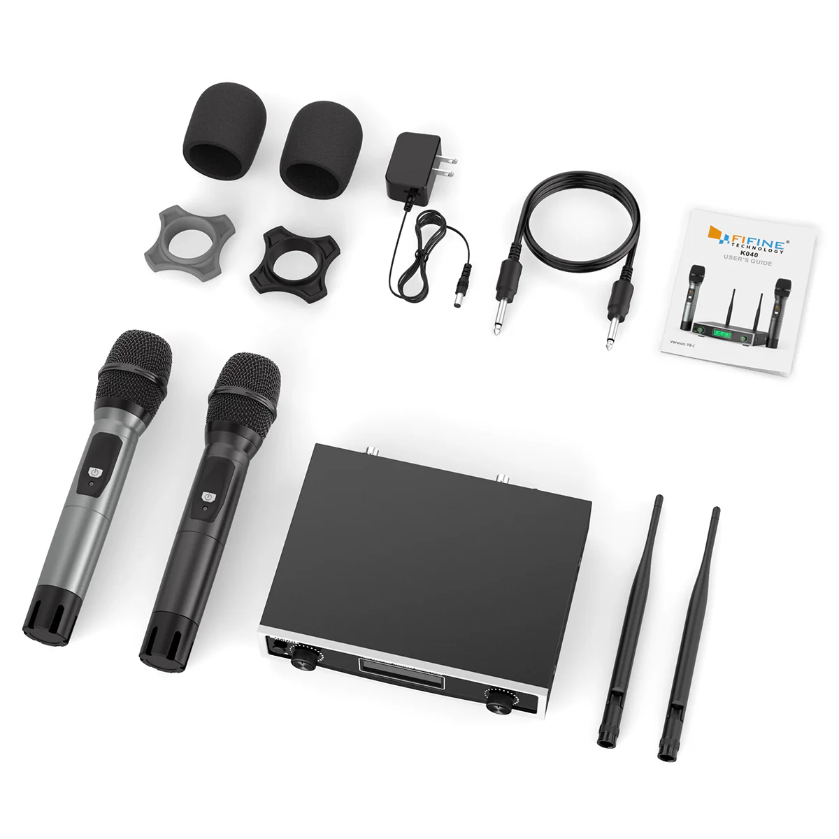 FIFINE K040 Dual Wireless Handheld Microphones System - Image 6