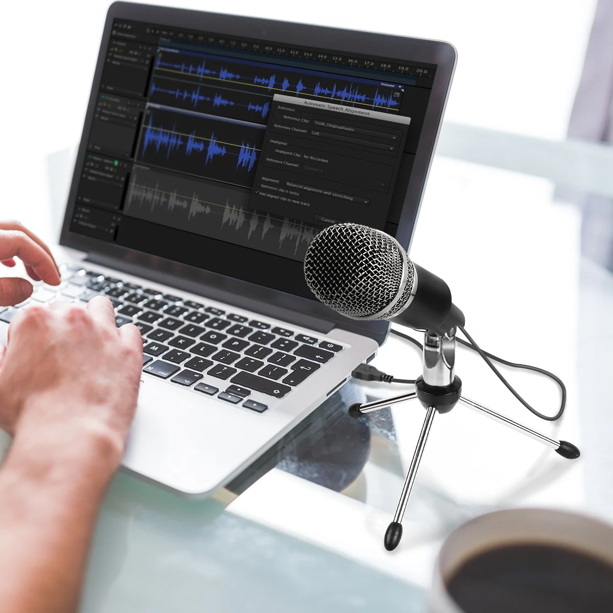 FIFINE K668 USB Condenser Microphone with Tripod Stand - Image 6