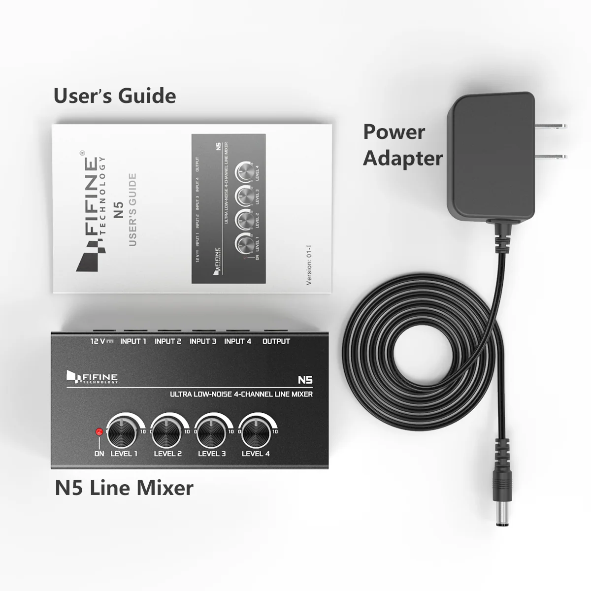 FIFINE N5 Four-channel Line Mixer - Image 10