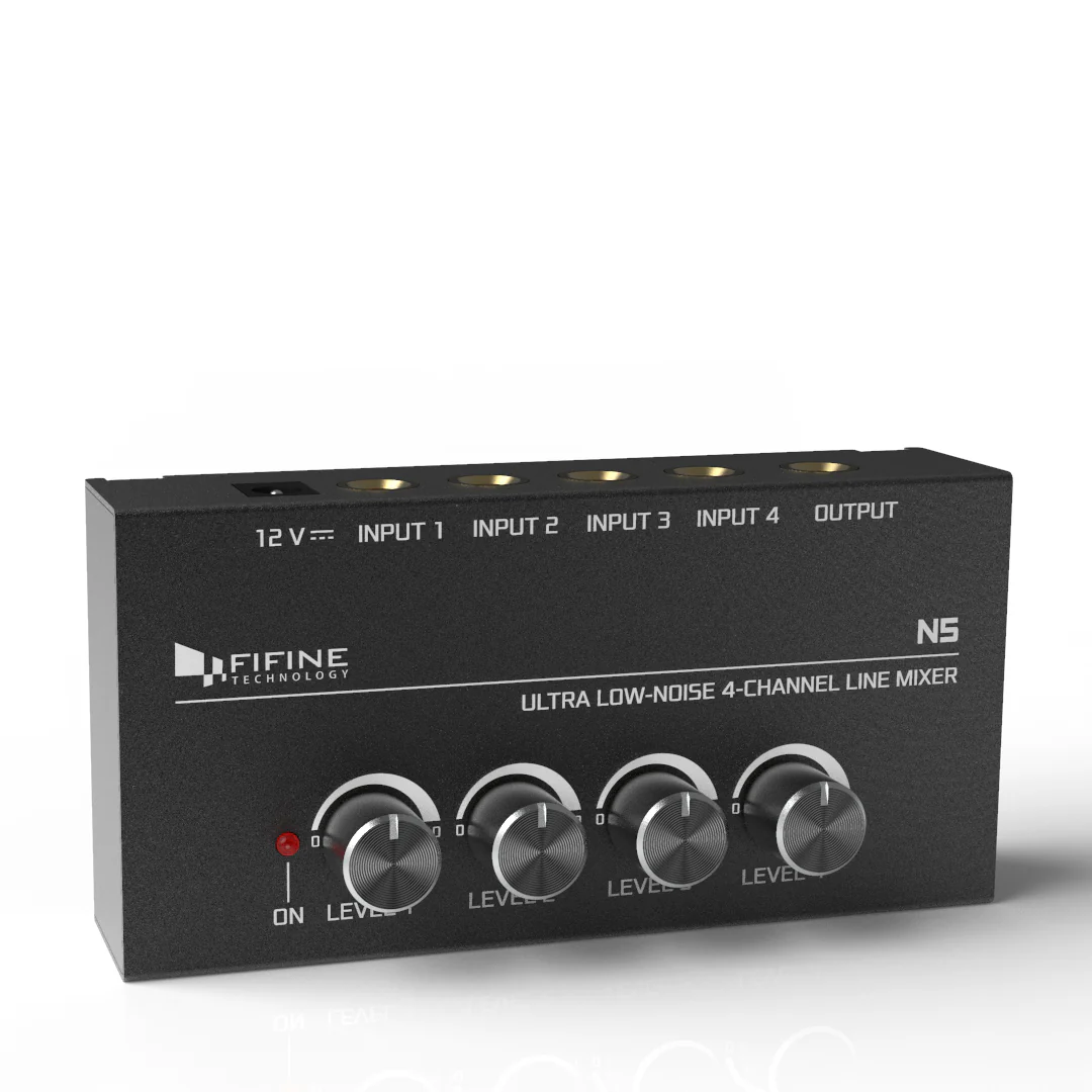 FIFINE N5 Four-channel Line Mixer - Image 3