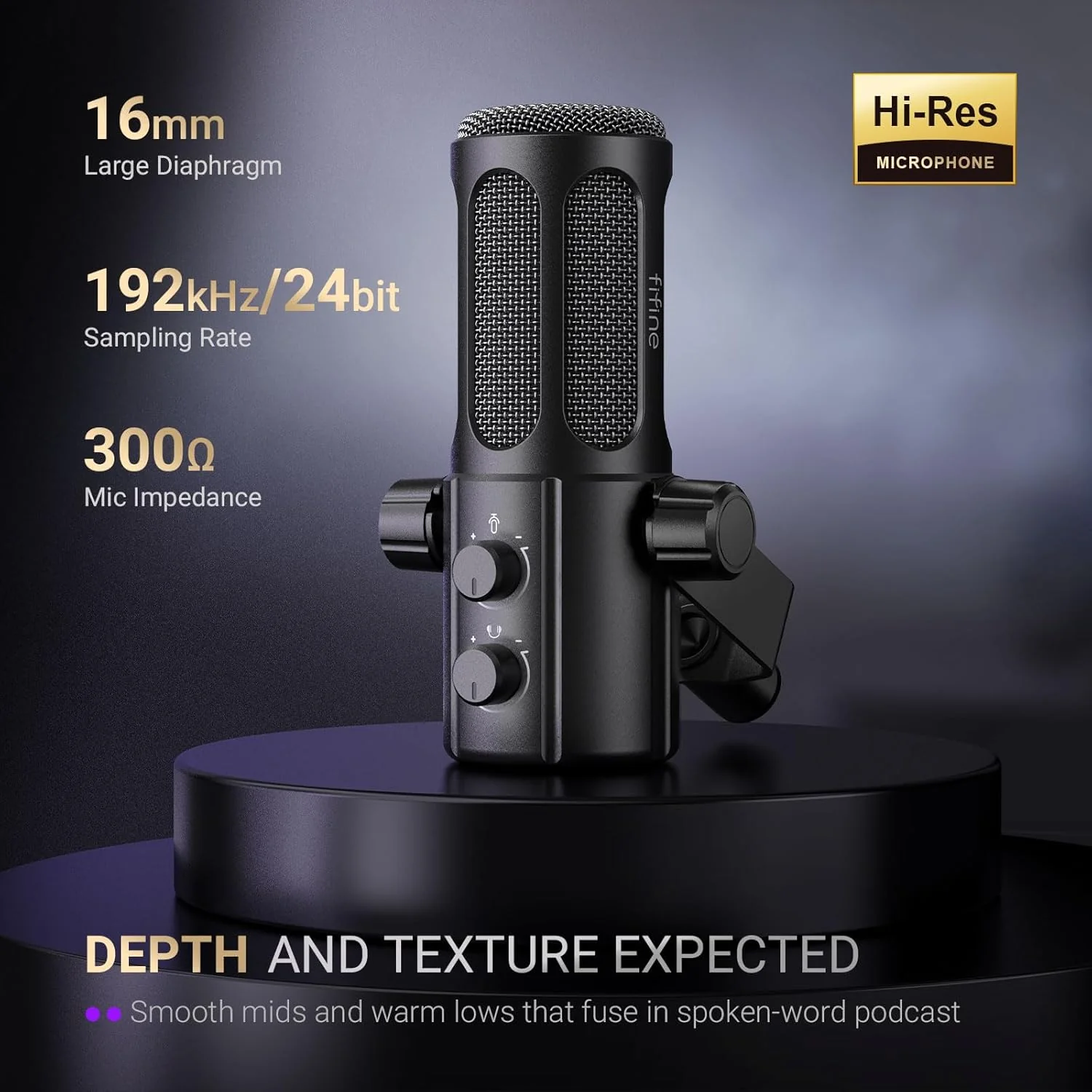 FIFINE AmpliTank Tank6 USB/XLR Dynamic Microphone - Image 5