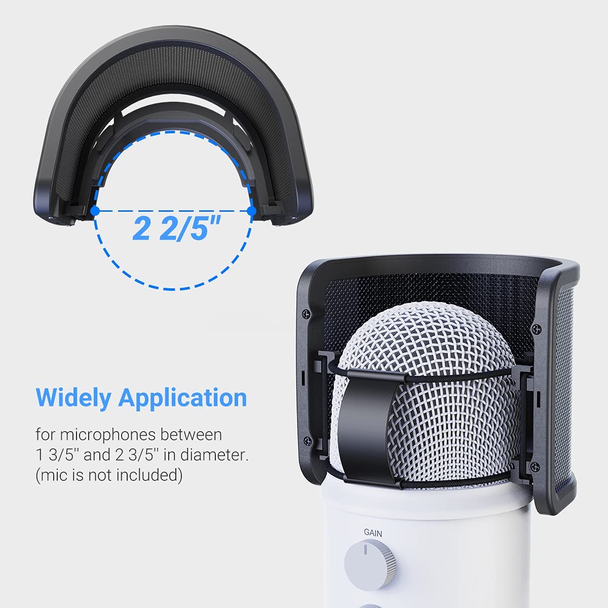 FIFINE U1 U-shaped Pop Filter with Metal Mesh - Image 4